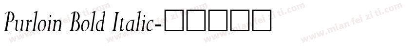 Purloin Bold Italic字体转换